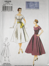 Load image into Gallery viewer, 1950’s Reproduction Sewing Pattern: Vogue V9105