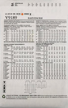 Load image into Gallery viewer, 1960’s Reproduction Sewing Pattern: Vogue V9189