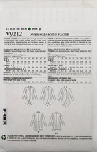 Load image into Gallery viewer, 2016 Sewing Pattern: Vogue V9212