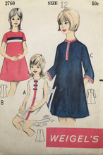 Load image into Gallery viewer, 1960's Vintage Sewing Pattern: Weigel’s 2760