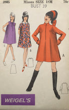 Load image into Gallery viewer, 1960's Vintage Sewing Pattern: Weigel’s 2805