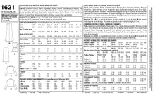 Load image into Gallery viewer, Sewing Pattern: Simplicity 1621
