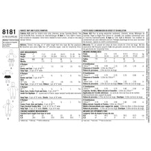 Load image into Gallery viewer, Sewing Pattern: Simplicity 8181
