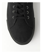 Load image into Gallery viewer, Kenji Lance Black Mens Canvas Sneaker
