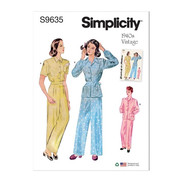 Reproduction Sewing Pattern: Simplicity S9835