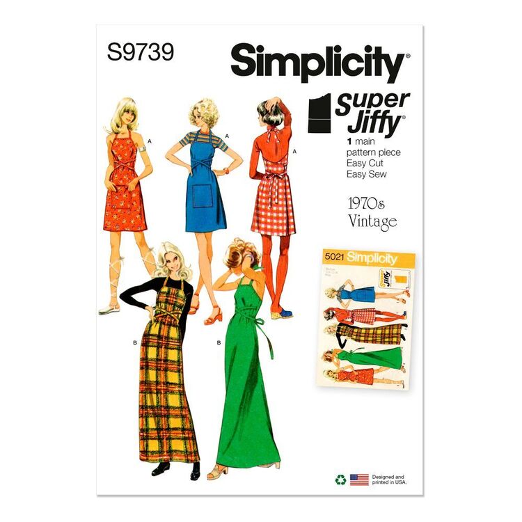 Reproduction Sewing Pattern: Simplicity S9739