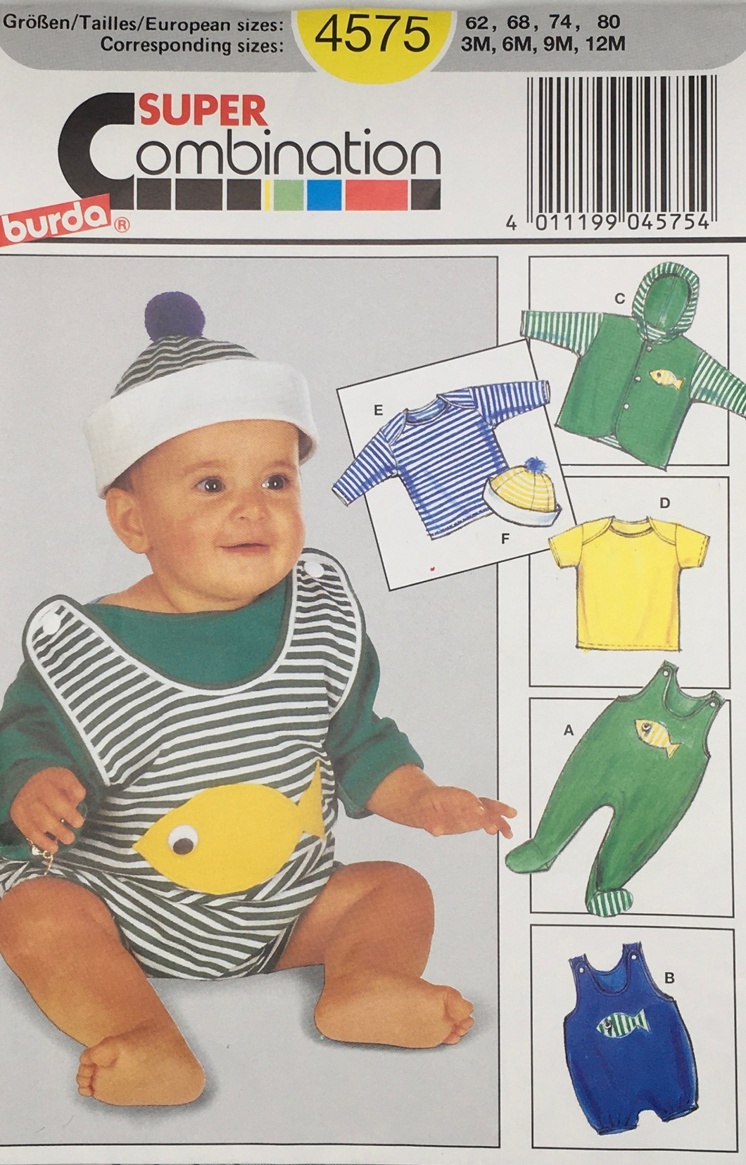 1990's Vintage Sewing Pattern: Burda 4575