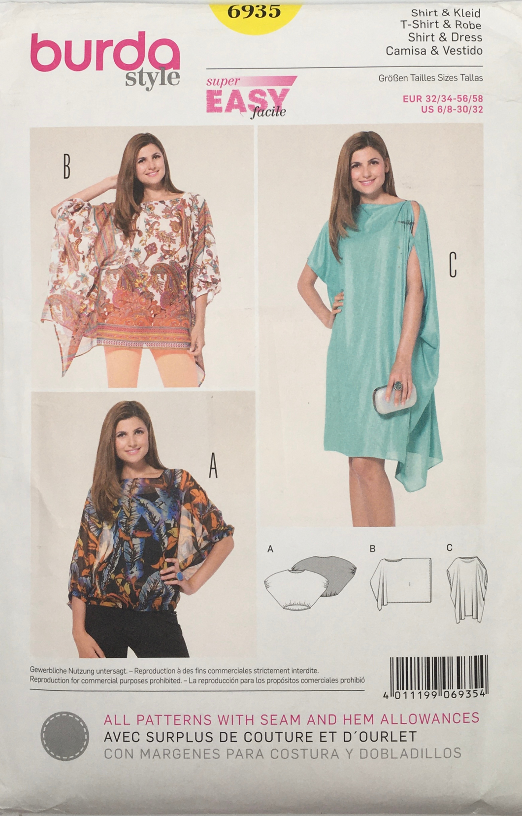 2014 Sewing Pattern: Burda 6935