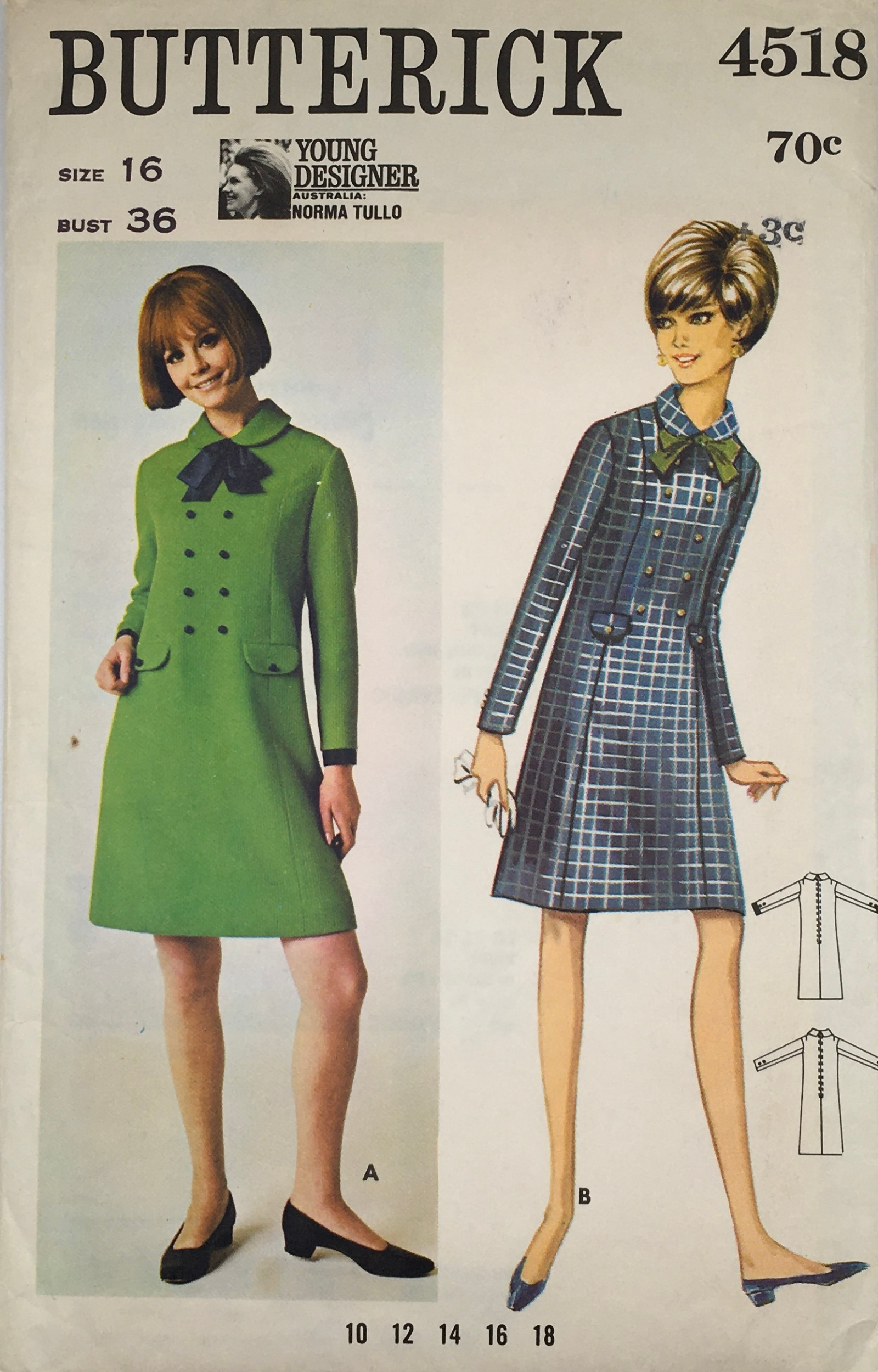 Vintage Sewing Pattern: Butterick 4518 – Vintage Stitch Australia