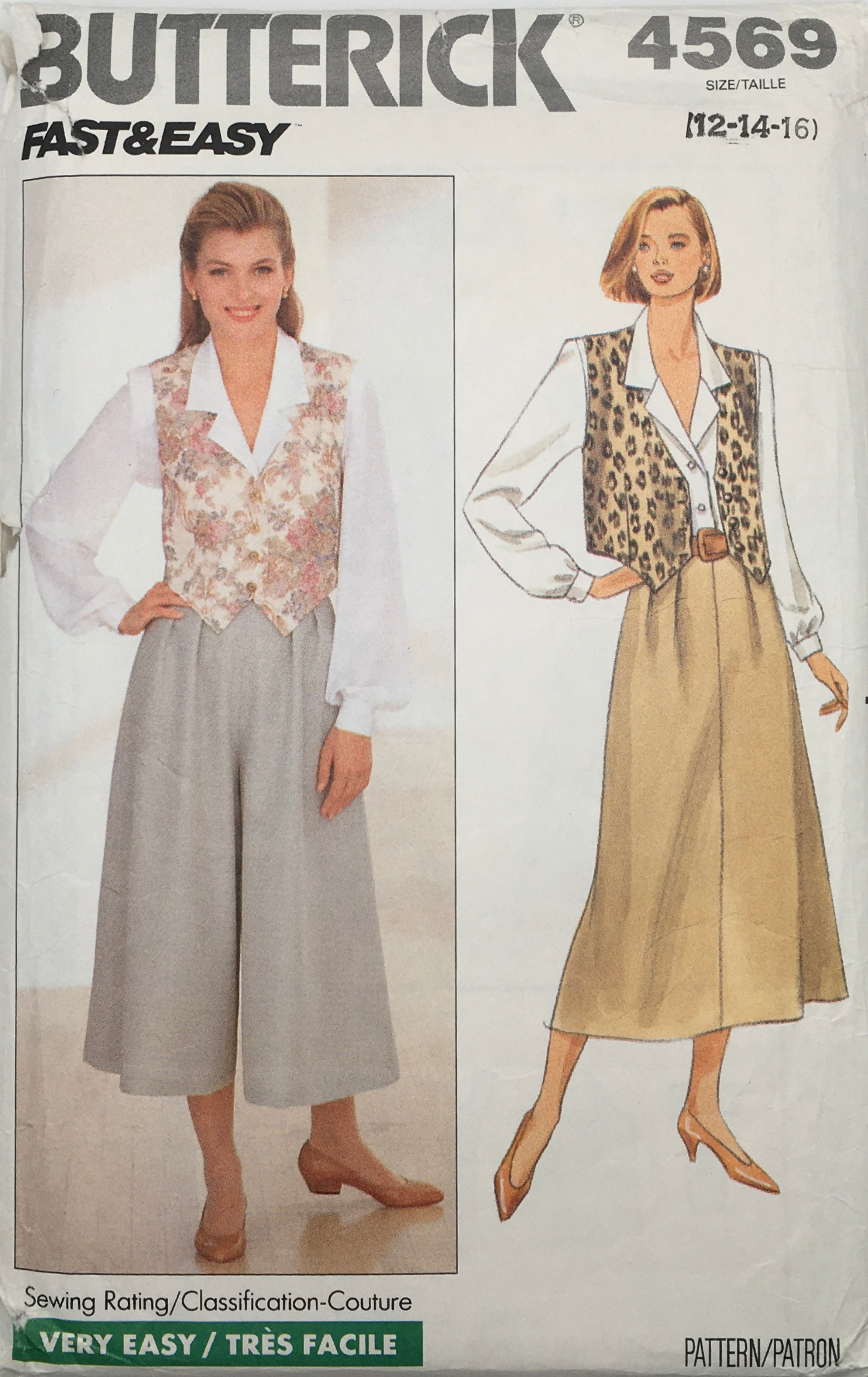 1990 Vintage Sewing Pattern: Butterick 4569 – Vintage Stitch Australia