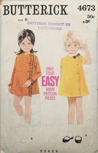 Load image into Gallery viewer, 1960&#39;s Vintage Sewing Pattern: Butterick 4673
