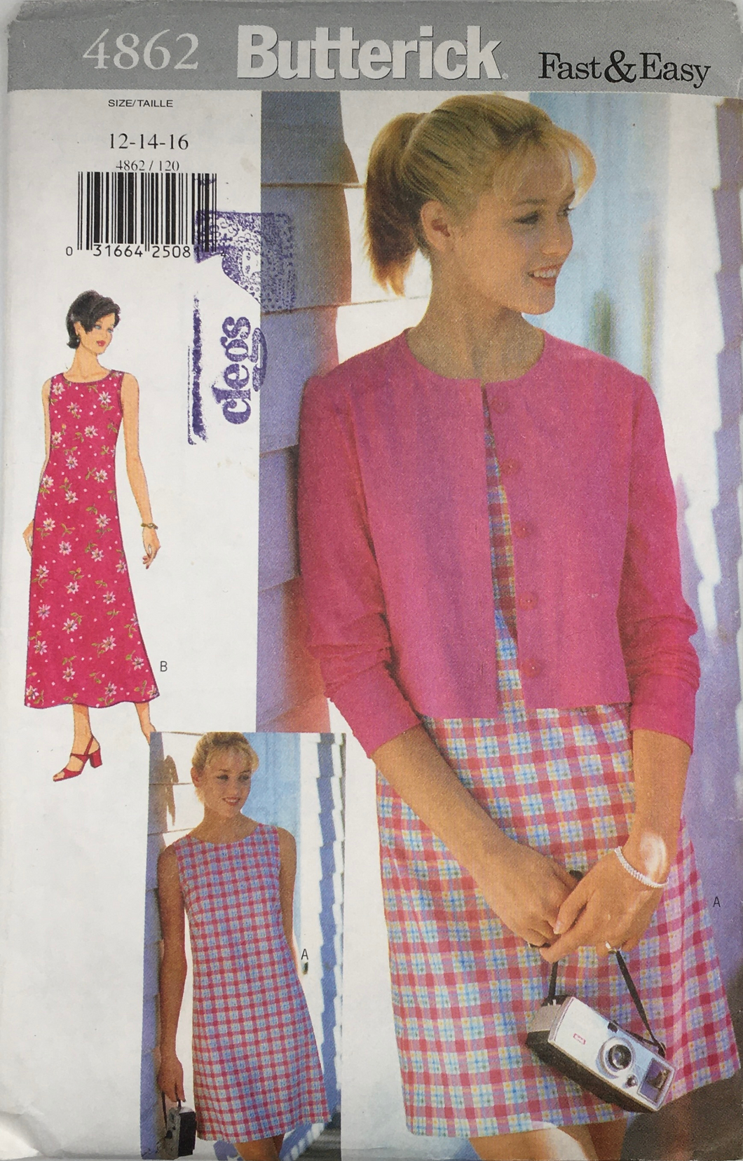 Vintage Sewing Pattern: Butterick 4862