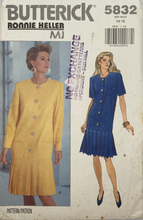 Load image into Gallery viewer, 1991 Vintage Sewing Pattern: Butterick 5832
