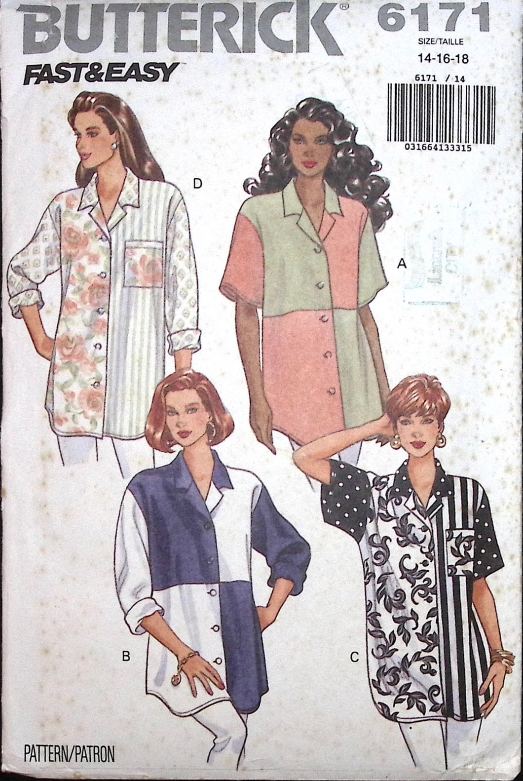 Vintage Sewing Pattern: Butterick 6171