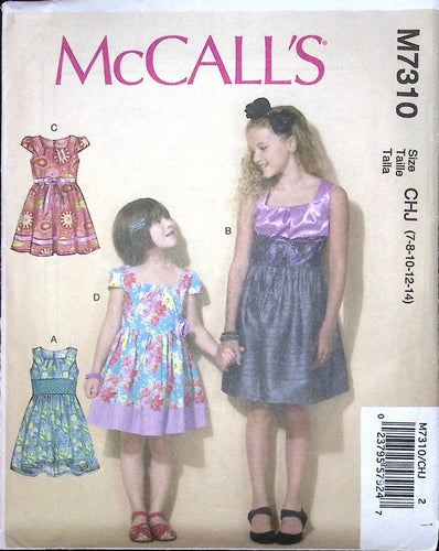 McCall's M7829 Size 2 to 8 Children's & Girl's Sportswear Sewing Pattern