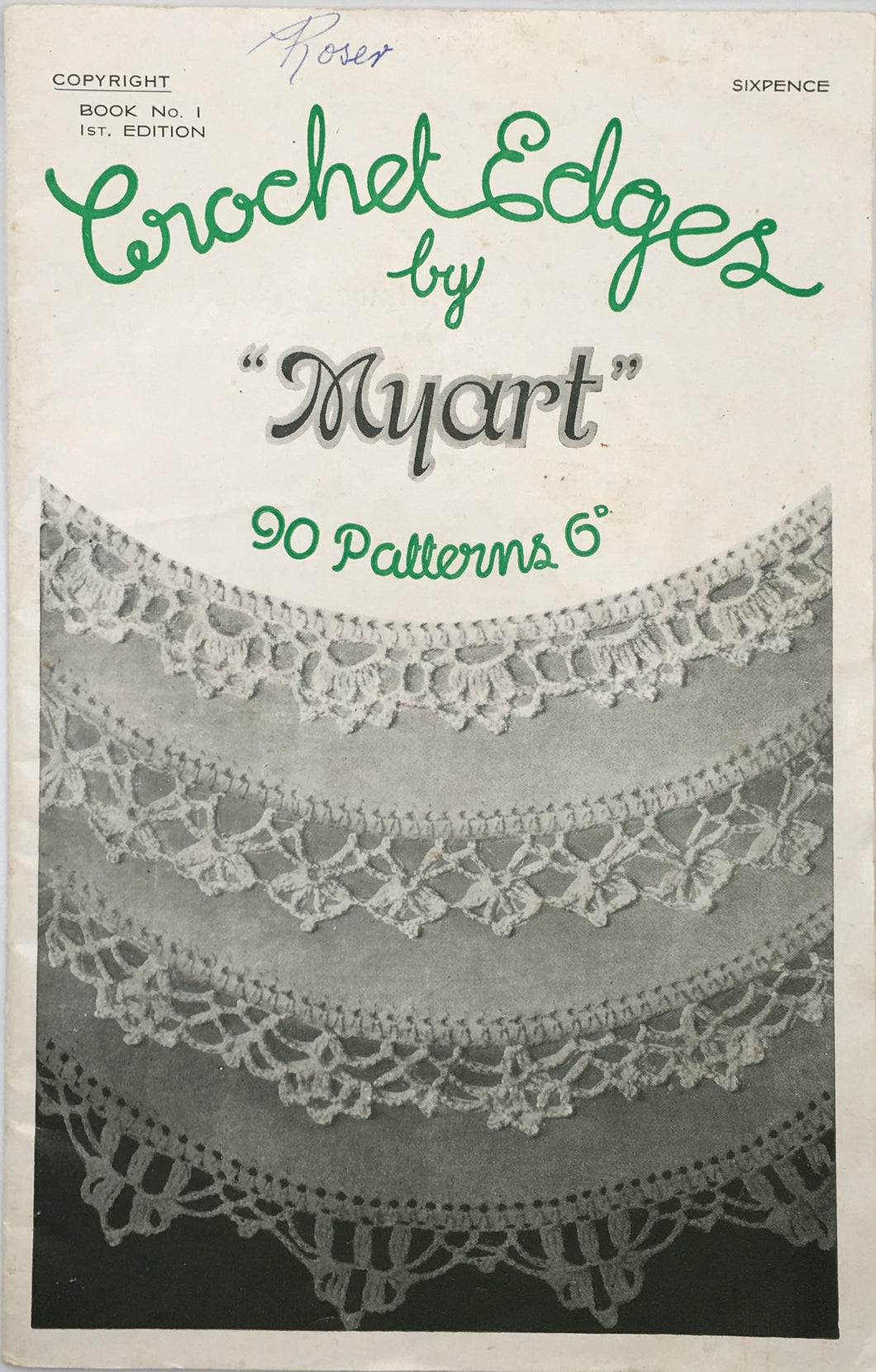 1950's Crochet Book: by Myart Book No.1