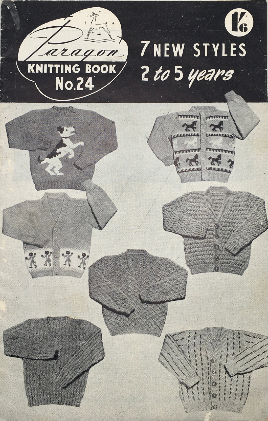 1950's Vintage Knitting Booklet: Paragon No.24