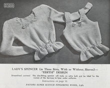 Load image into Gallery viewer, 1940&#39;s Knitting Booklet: Patons &amp; Baldwins&#39; No. 133
