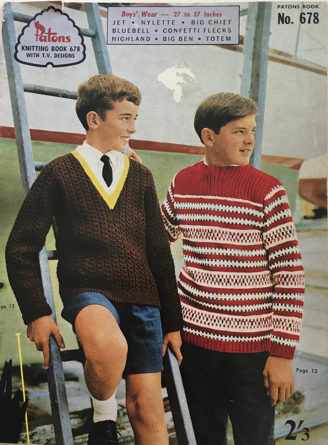 1960's Knitting Booklet: Patons Book 678