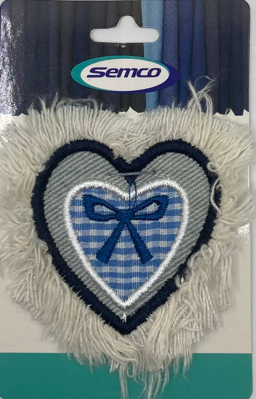 Semco Sew-On Motif Double Heart