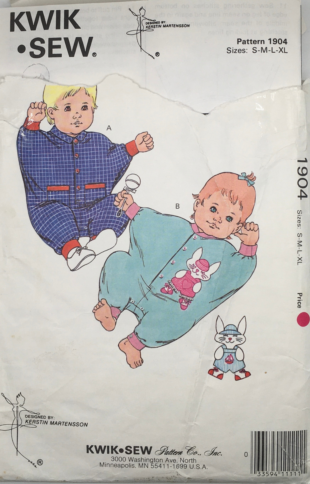 Vintage Sewing Pattern: Kwik Sew 1904