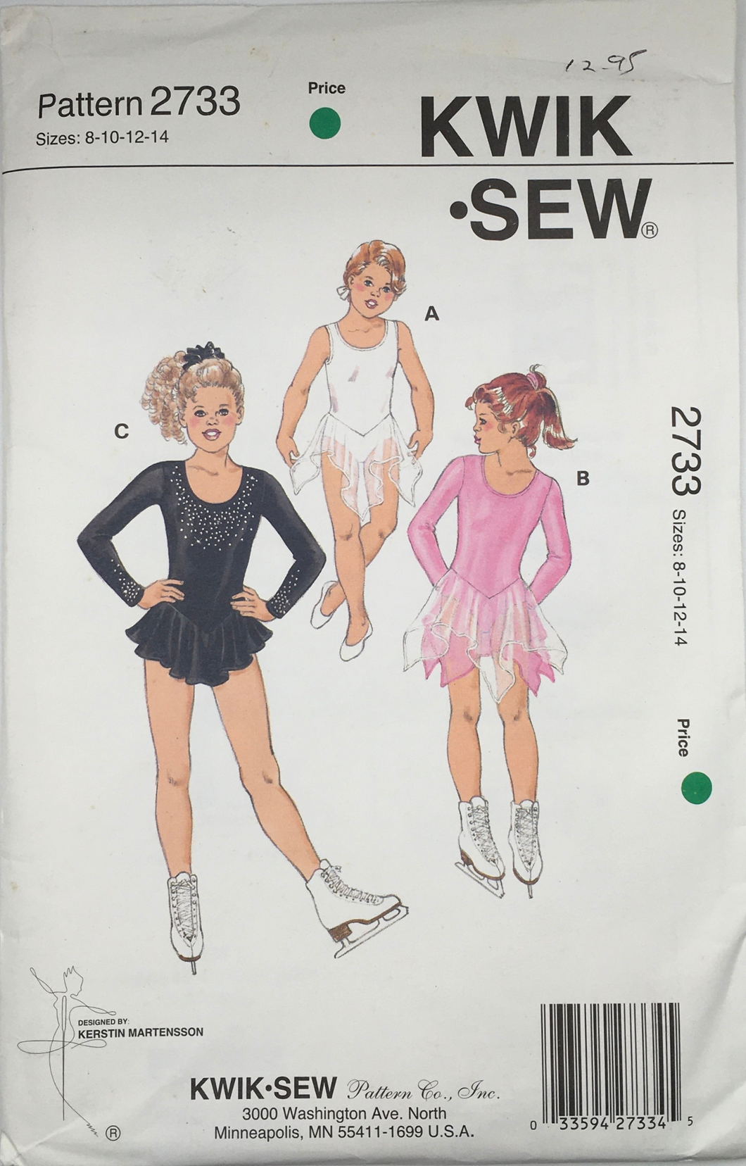 Vintage Sewing Pattern: Kwik Sew 2733