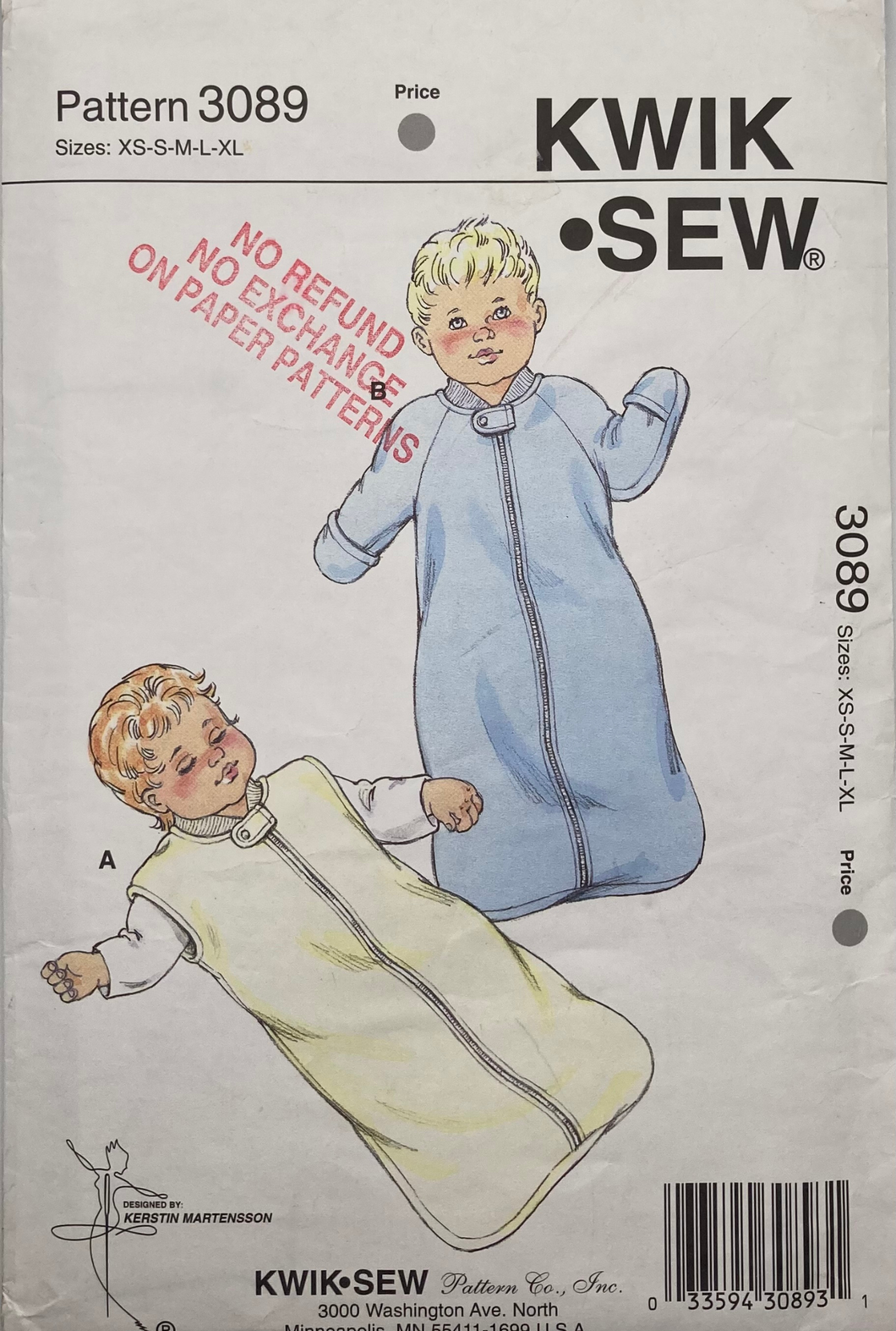 Sewing Pattern: Kwik Sew 3089