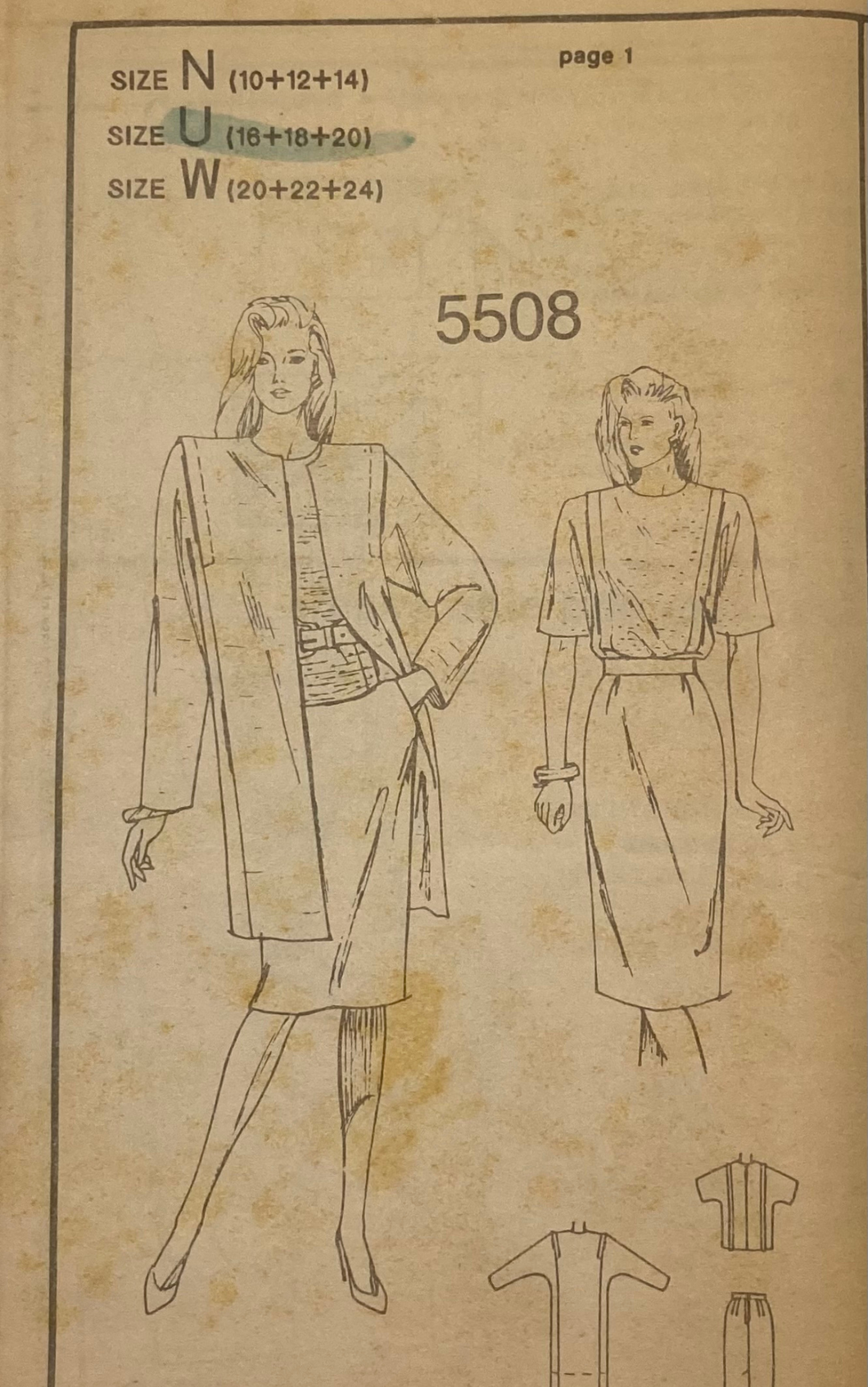 Sewing Pattern: Reader Mail Order 5508