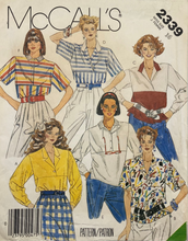 Load image into Gallery viewer, Sewing Pattern: McCalls 2339
