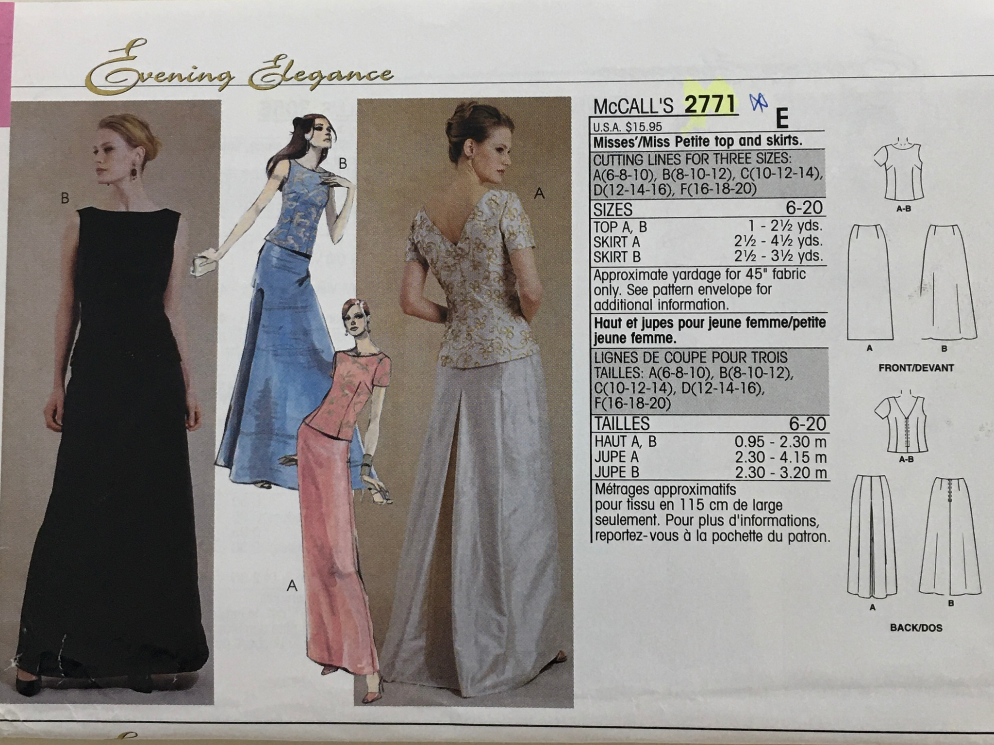 Sewing Pattern: McCalls 2771  Vintage Stitch Australia