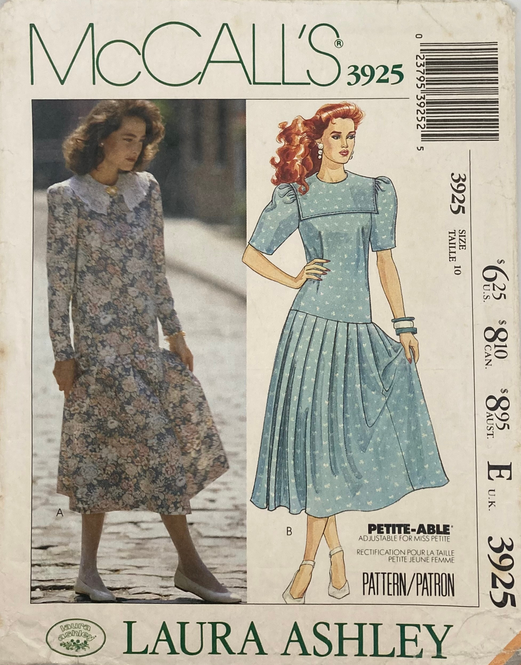 1988 Vintage Sewing Pattern: McCalls 3925