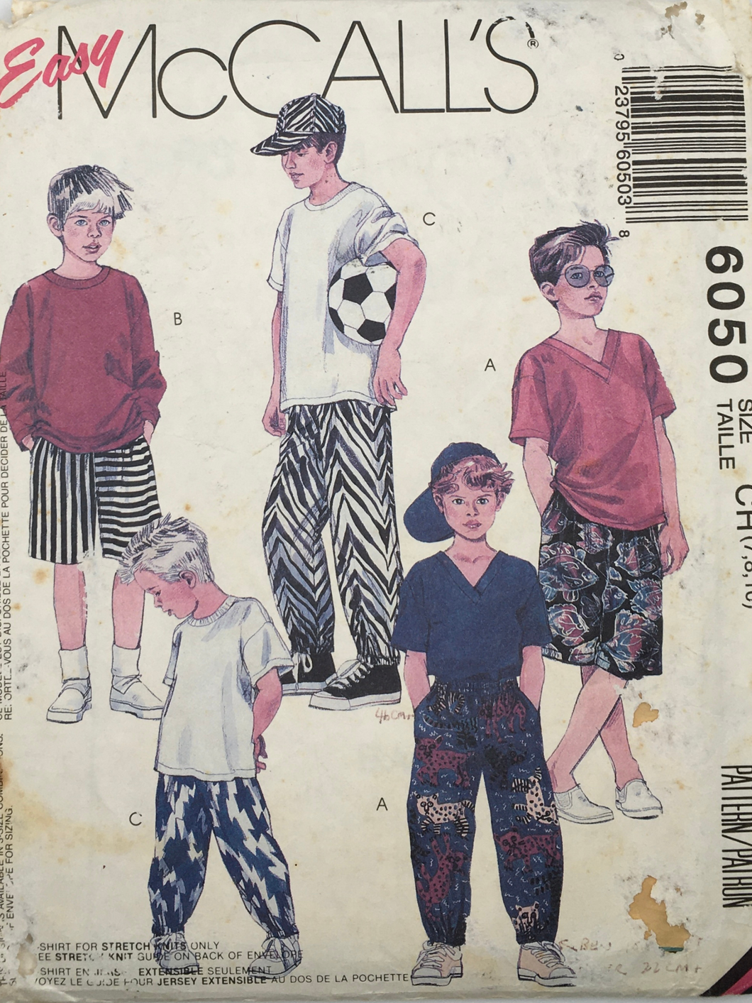 1992 Vintage Sewing Pattern: McCalls 6050