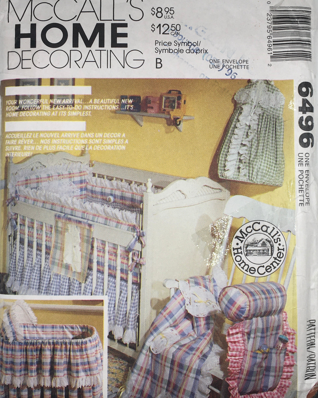 Uncut McCalls Sewing Pattern: 6496