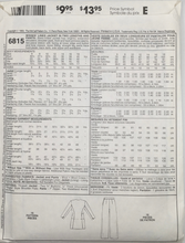 Load image into Gallery viewer, 1993 Vintage Sewing Pattern: McCalls 6815
