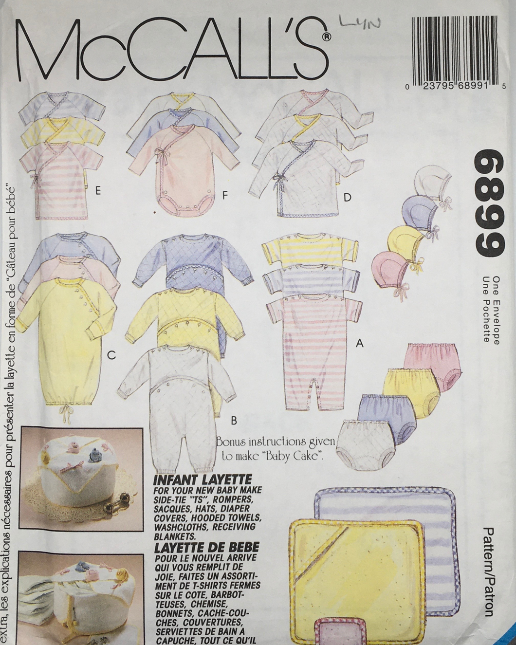 McCalls Sewing Pattern: 6899