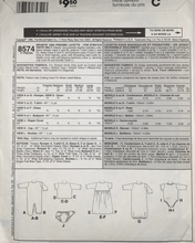 Load image into Gallery viewer, McCalls Uncut Sewing Pattern 8574
