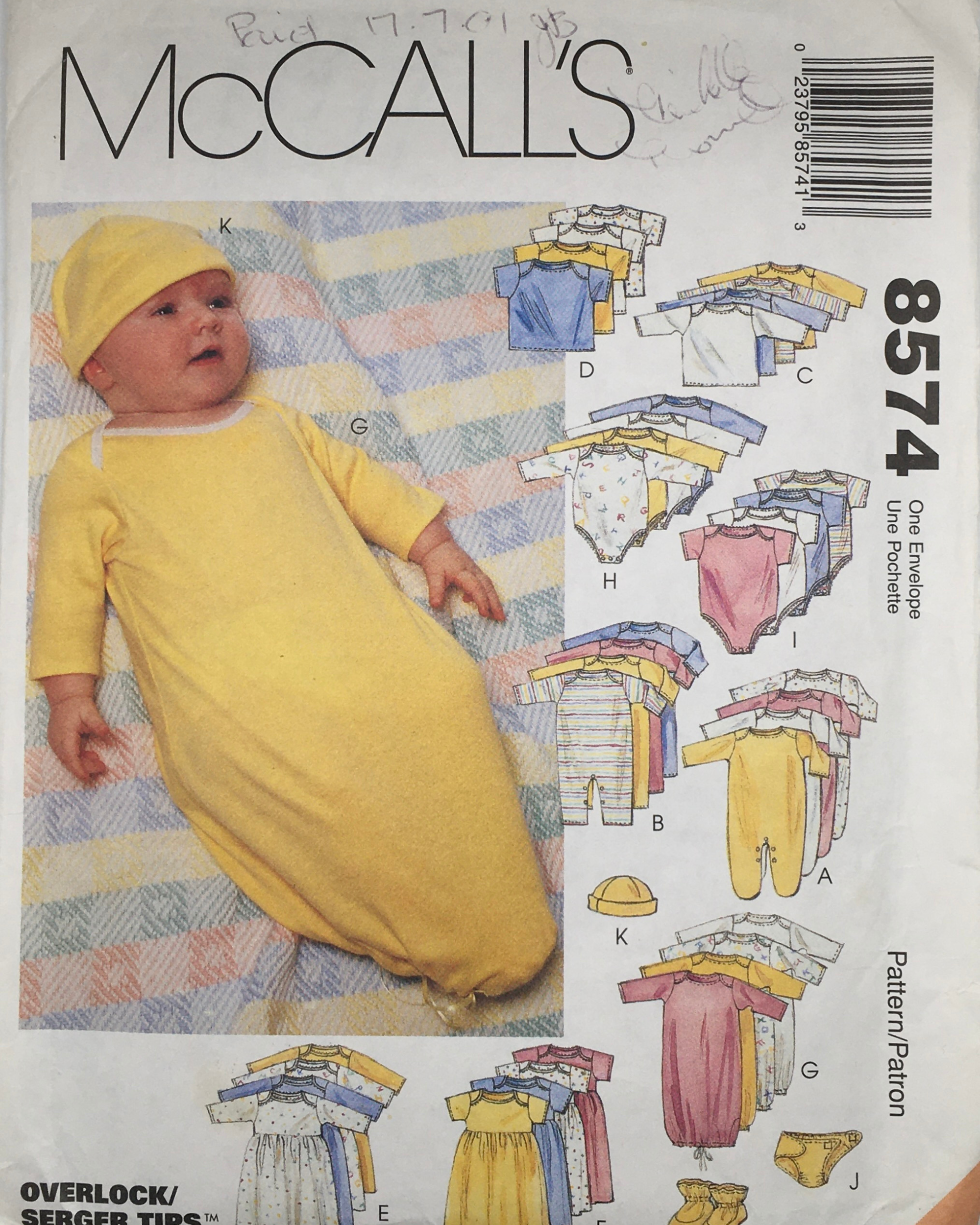 McCalls Uncut Sewing Pattern 8574 – Vintage Stitch Australia