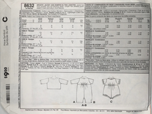 Load image into Gallery viewer, McCalls Uncut Sewing Pattern 8632
