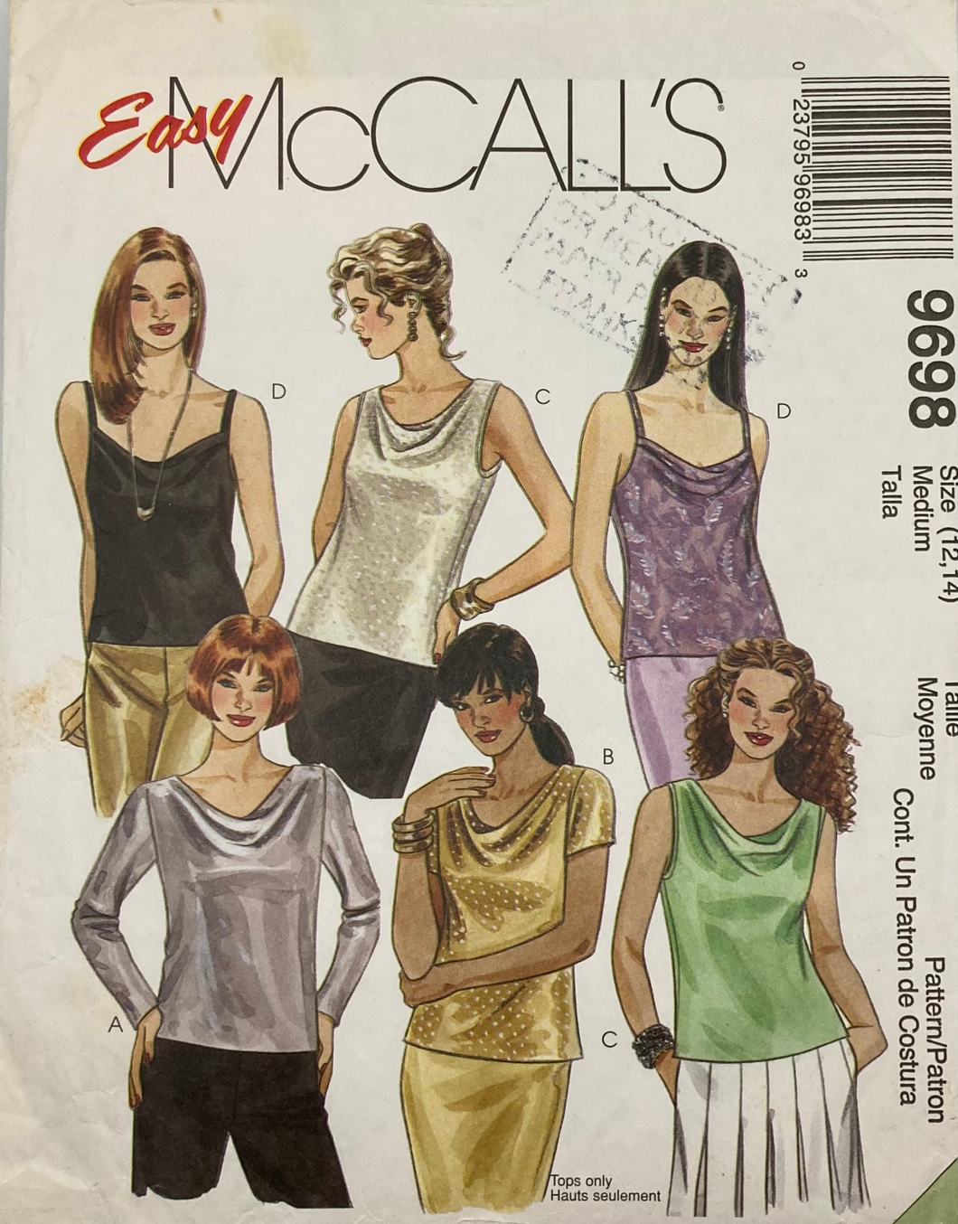 Sewing Pattern: McCalls 9698