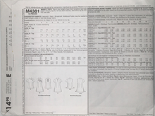Load image into Gallery viewer, Uncut McCalls Sewing Pattern M4381
