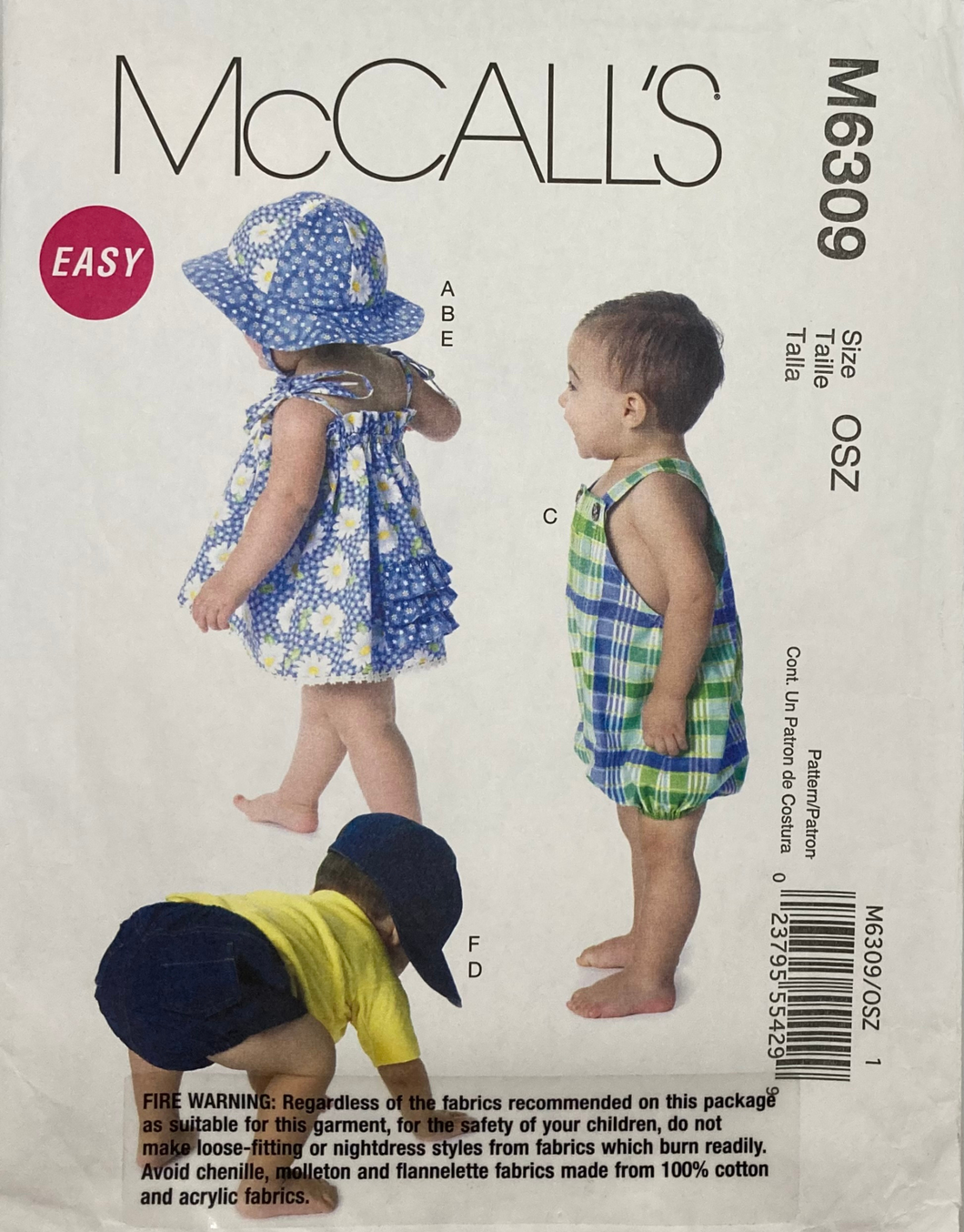 Sewing Pattern: McCalls M6309