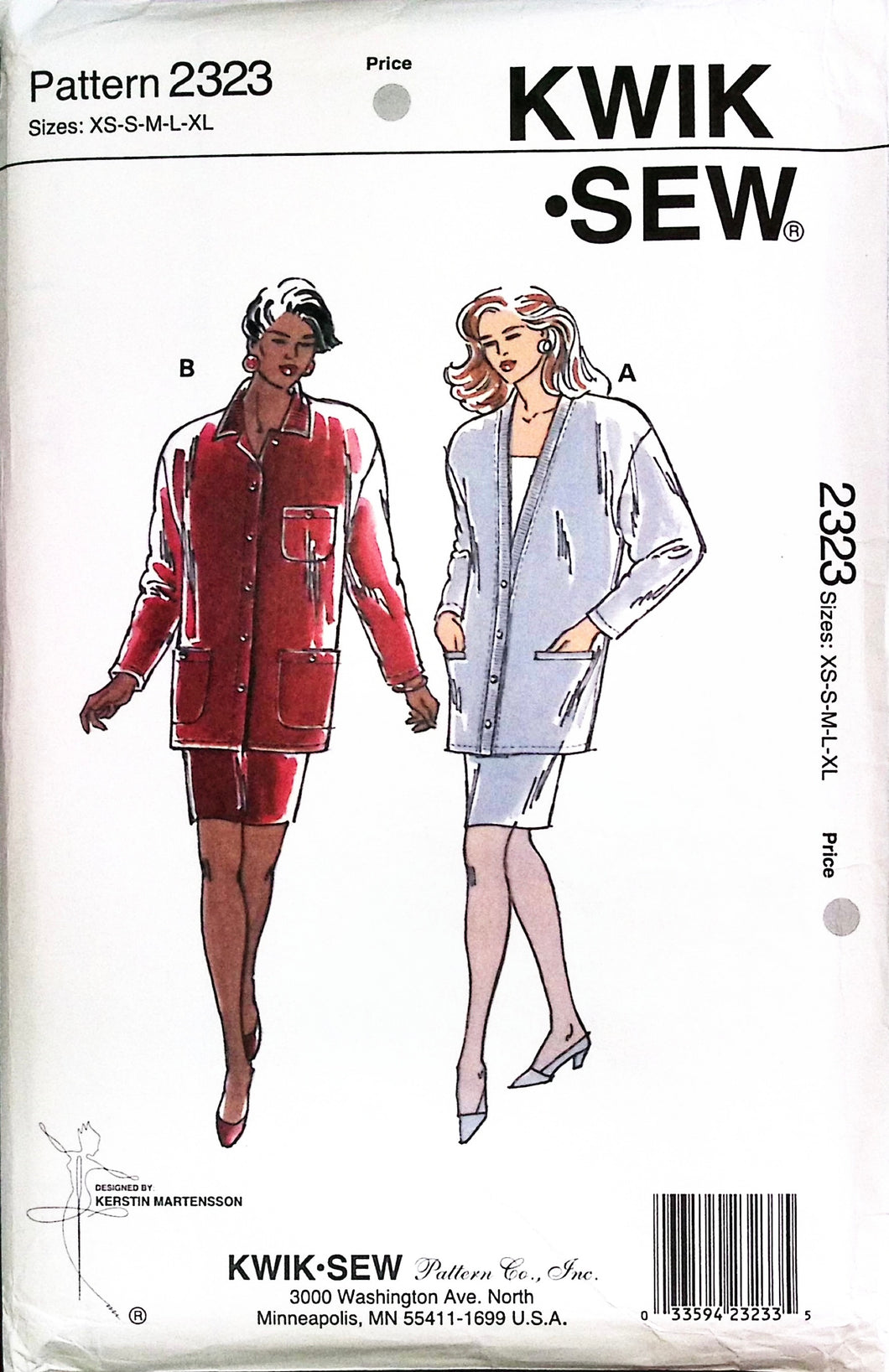 Vintage Sewing Pattern: Kwik Sew 2323