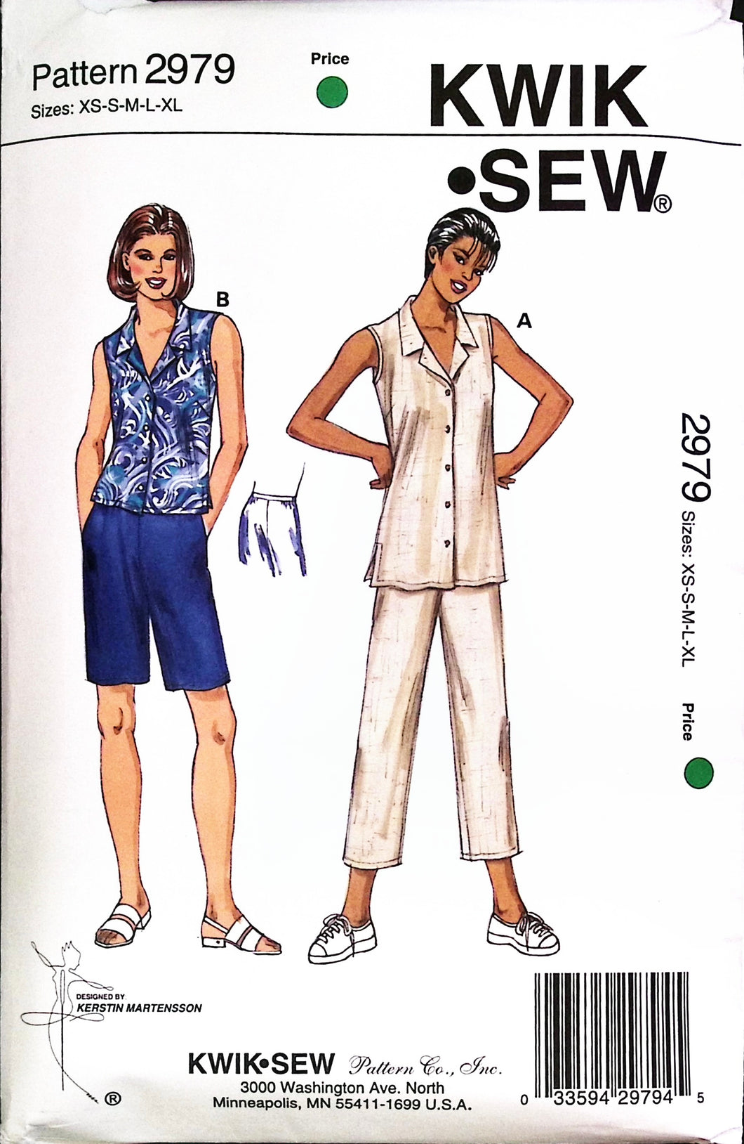 Sewing Pattern: Kwik Sew 2979