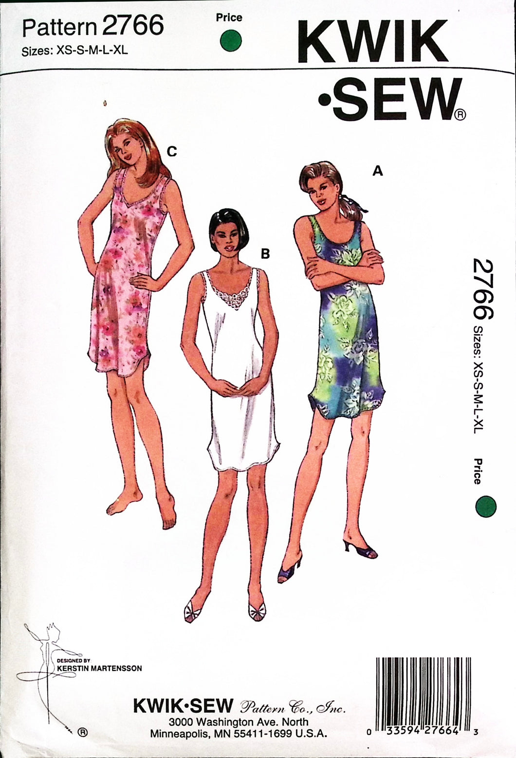 Vintage Sewing Pattern: Kwik Sew 2766