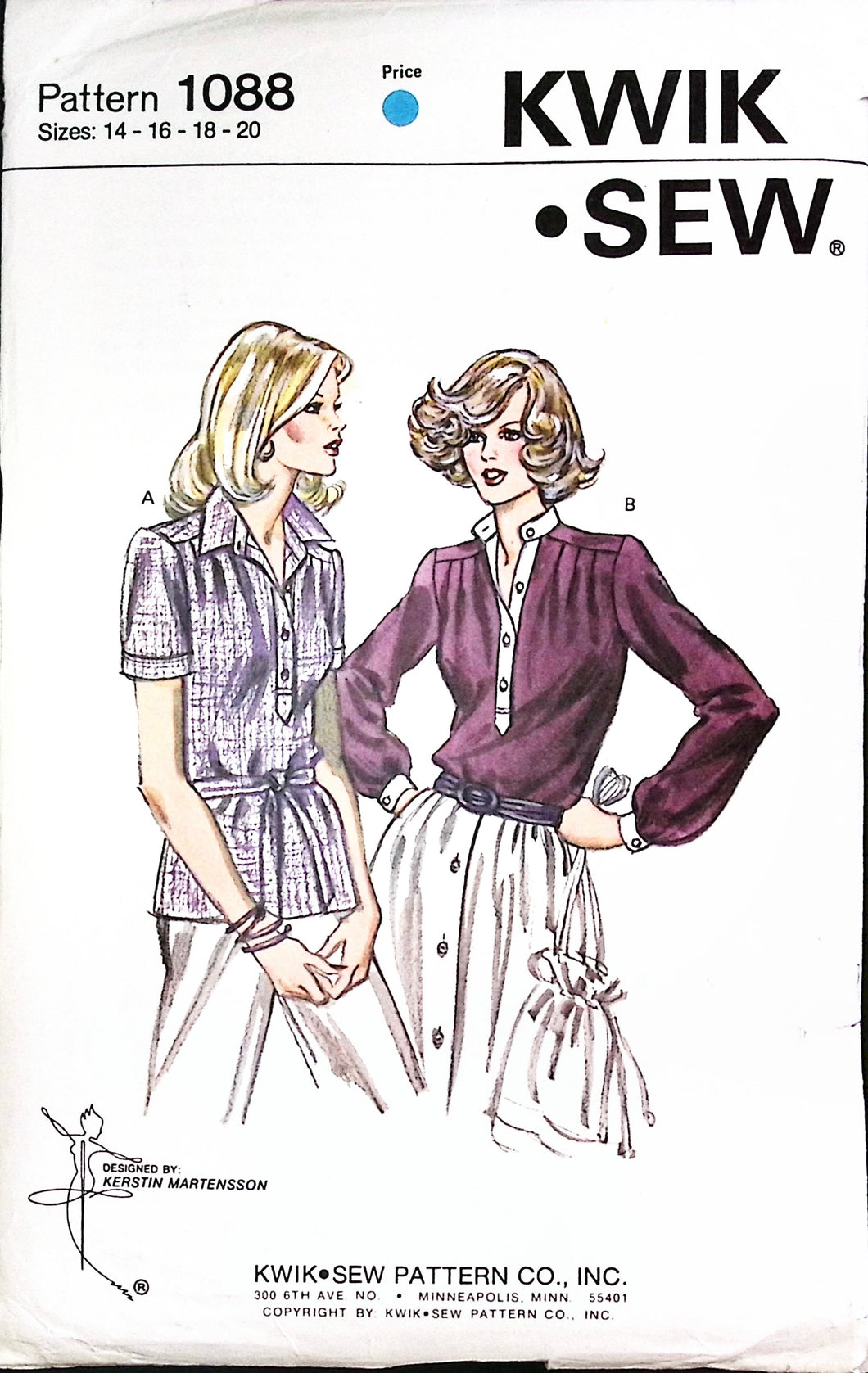 Vintage Sewing Pattern: Kwik Sew 1088