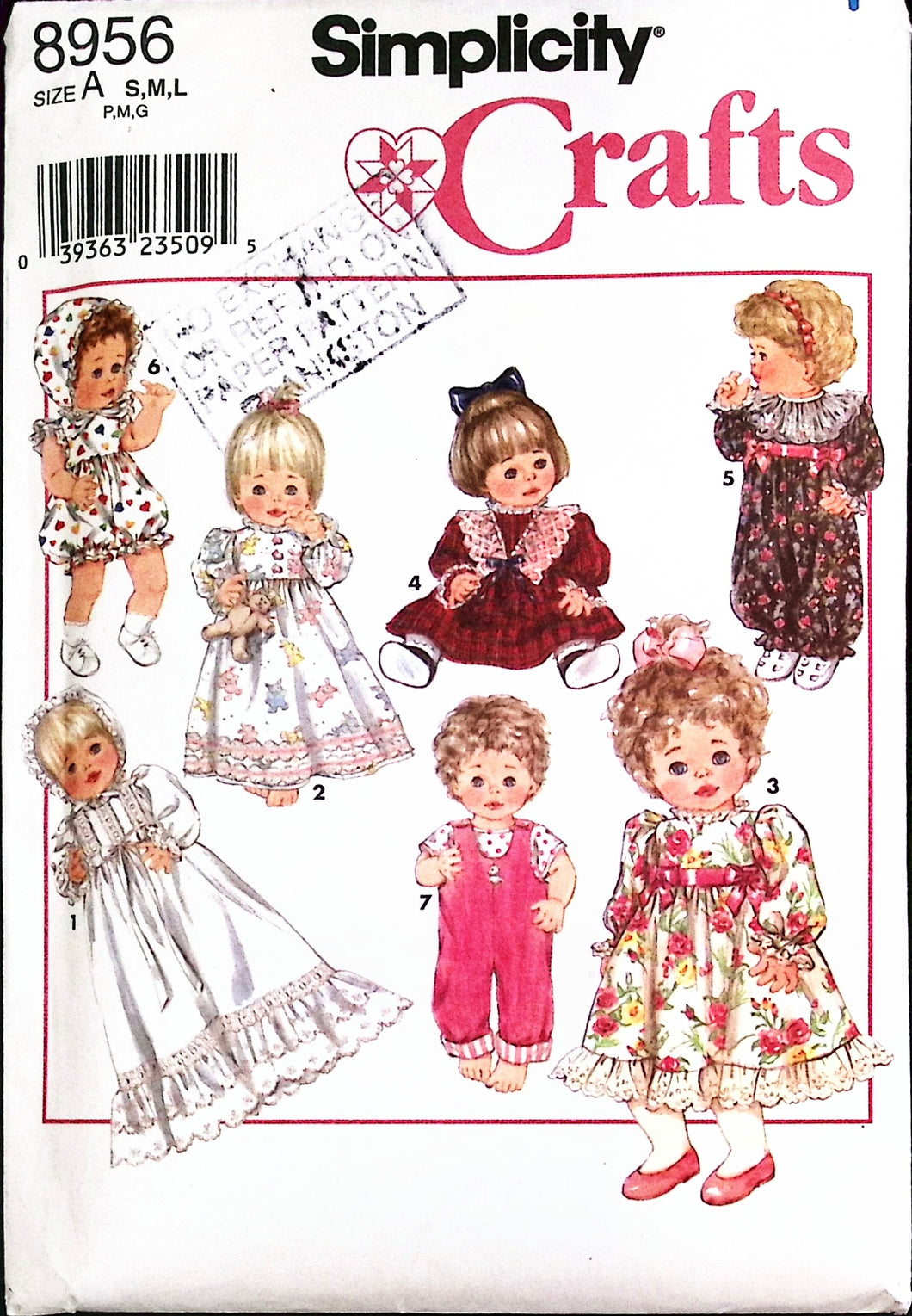 Vintage Sewing Pattern: Simplicity 8956