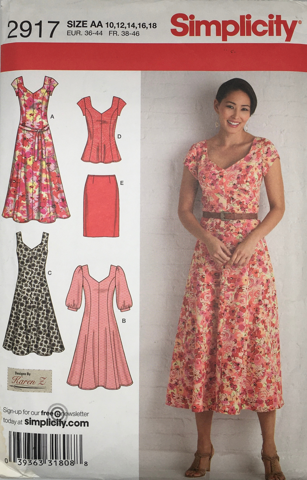 2008 Sewing Pattern: Simplicity 2917