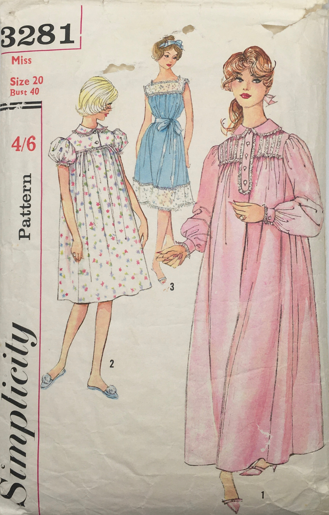 1959 Vintage Sewing Pattern: Simplicity 3281