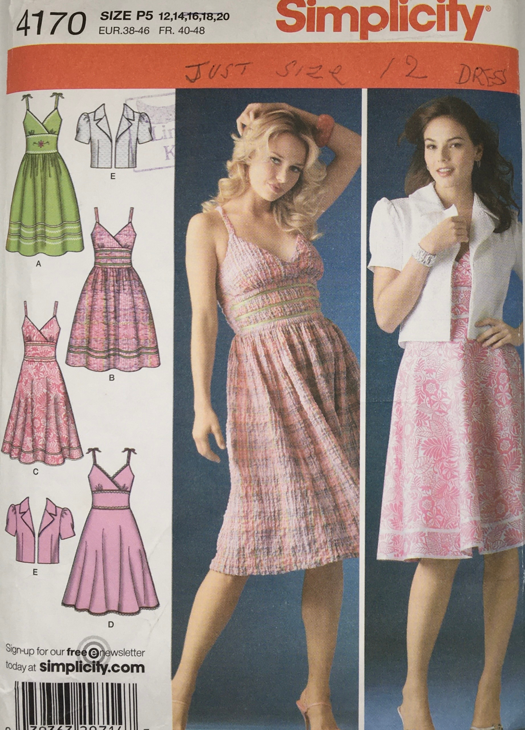 2006 Sewing Pattern: Simplicity 4170 – Vintage Stitch Australia