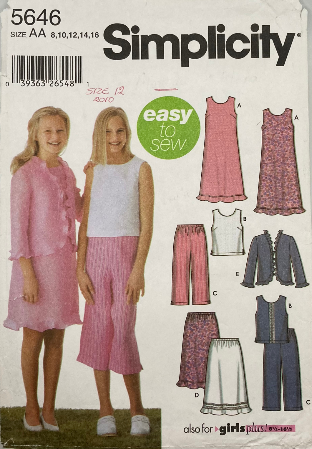 sewing Pattern: Simplicity 5646